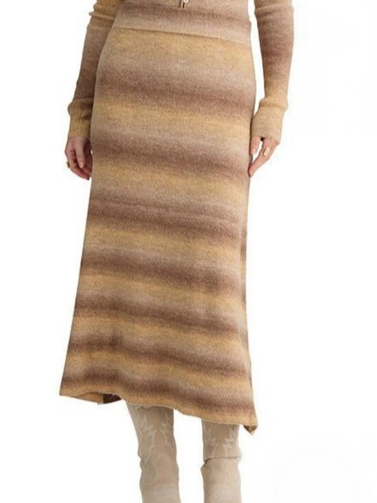 Talisman Dresses & Skirts - Talisman Caramel Ombre Knit A-line Midi Skirt Size XS